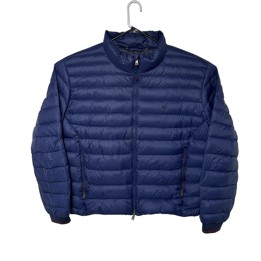 Polo Ralph Lauren Men’s 3XLT Blue Packable Down Puffer Jacket Big Tall